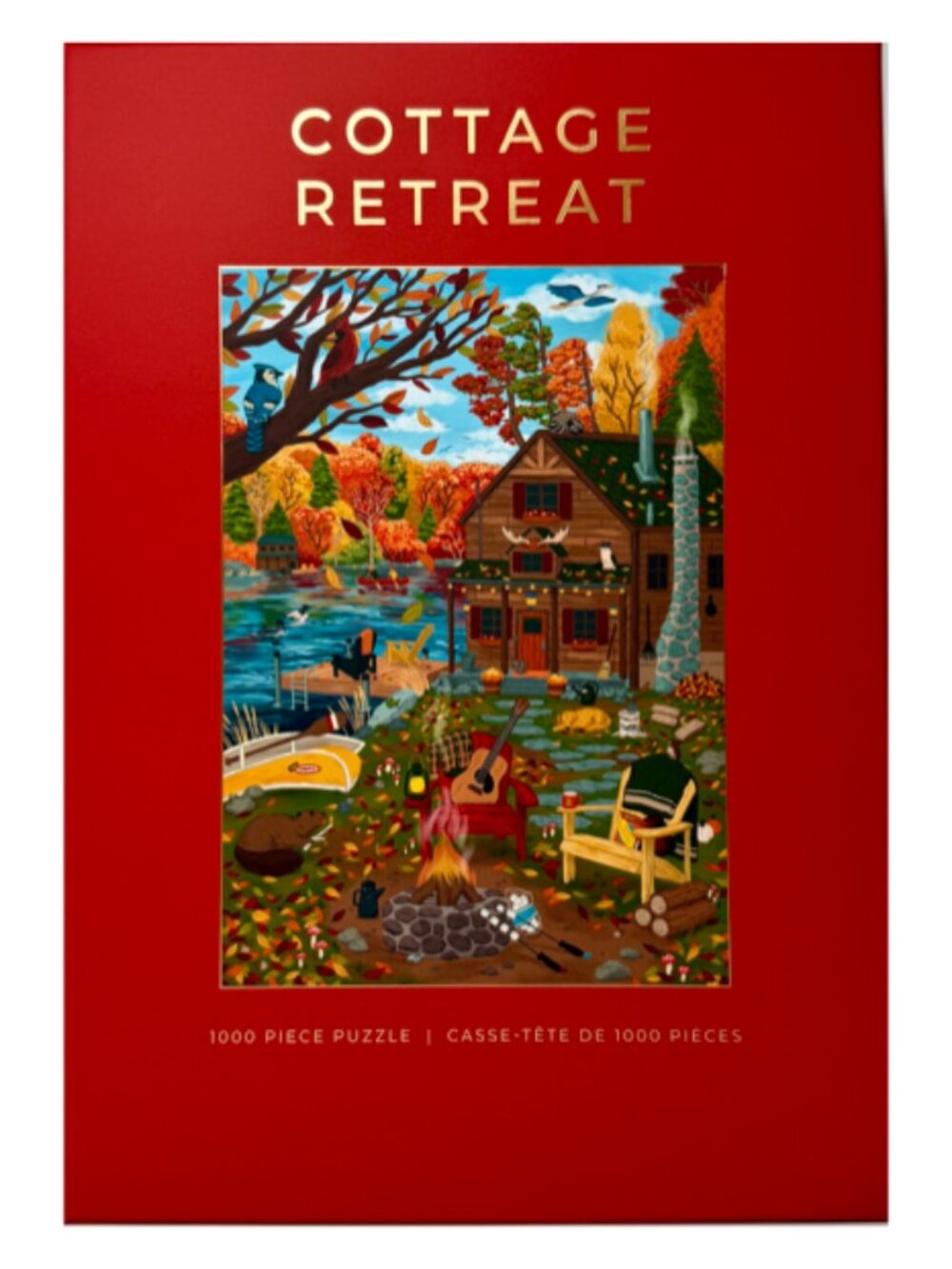 Hobbry Cottage Retreat 1000 Piece Jigsaw Puzzle Fall Autumn New Sealed